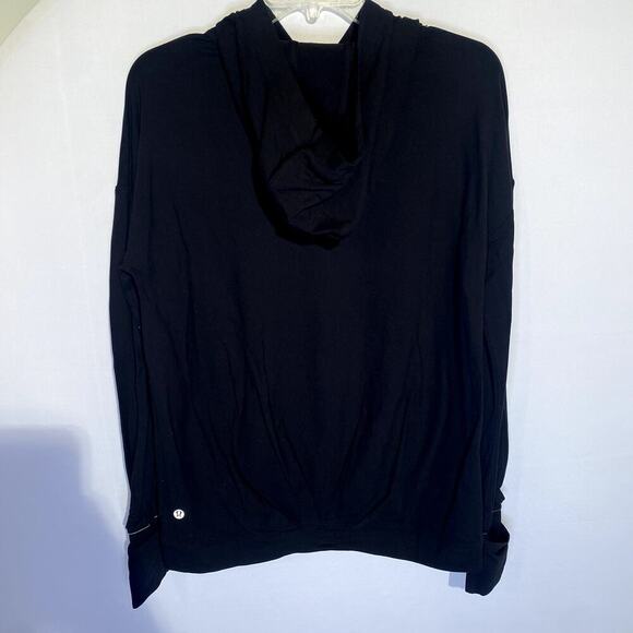 Lululemon Womens Black Extra Mile Running Active Long Sleeve Pullover Hoodie - Picture 7 of 9